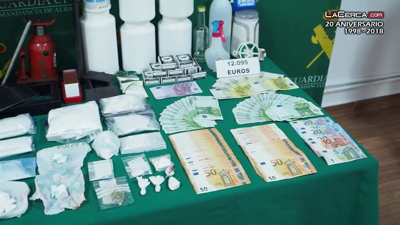 Guardia Civil desactiva 7 puntos de venta de droga en operación desarrollada en Albacete y Valencia