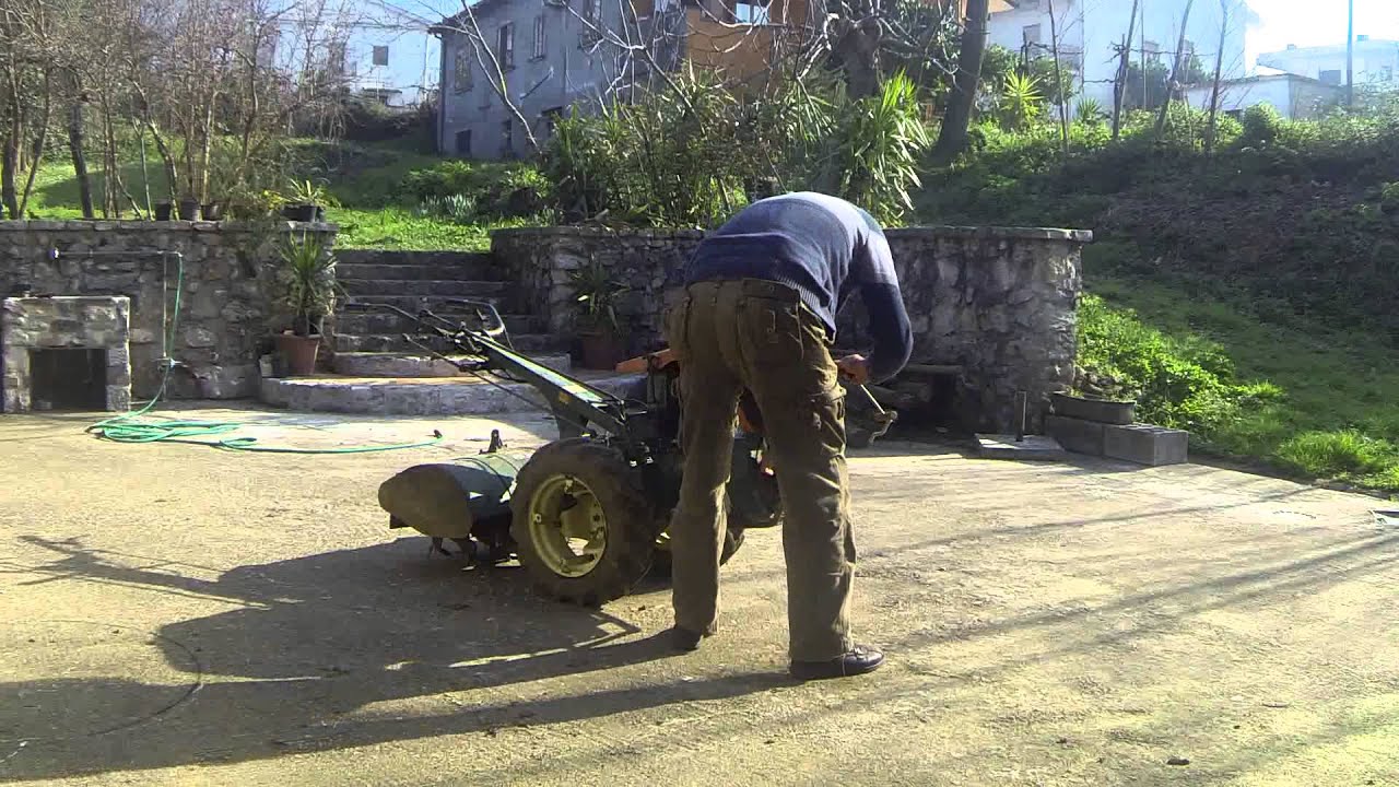 Messa in moto motocoltivatore Goldoni 140 ss