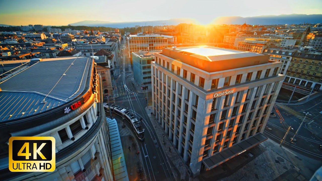 Switzerland Urban | 4K | Swiss Vibes | Calm Music | Relaxing City Visuals | Mental Medicine