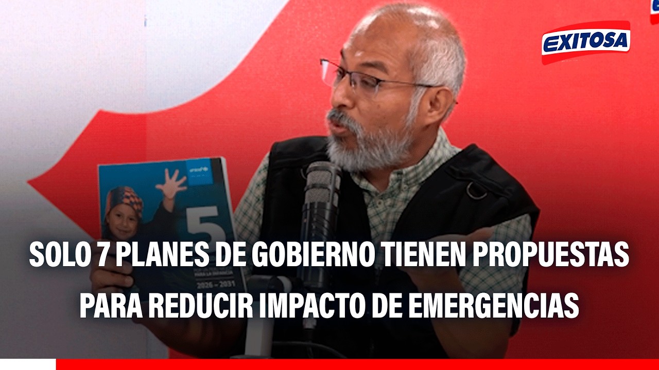 🔴🔵Solo 7 Planes de Gobierno tienen propuestas para reducir impacto de emergencias en vida de menores