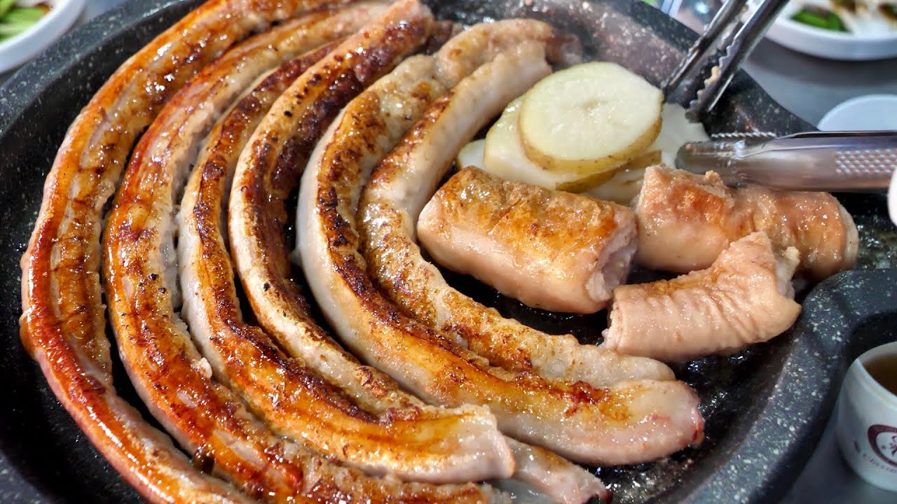 корейская еда Говяжьи кишки, корейская уличная еда