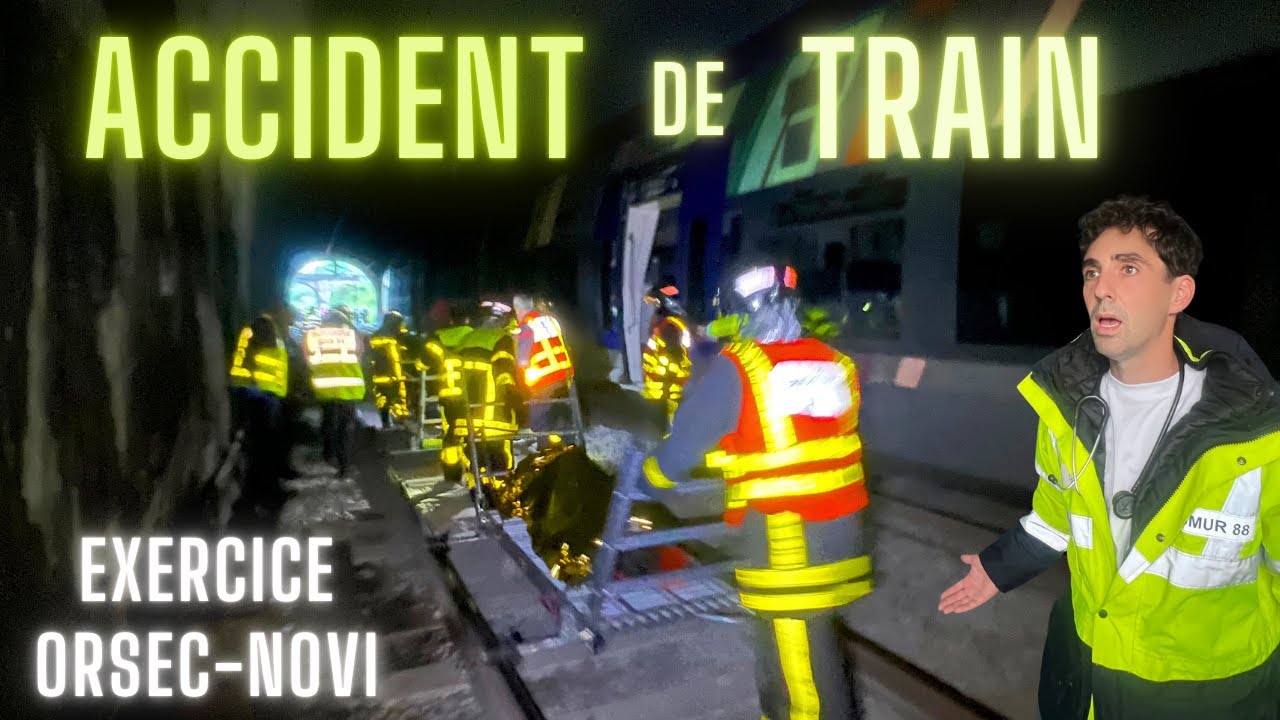 ALERTE ! Exercice d'ACCIDENT de TRAIN : le plan ORSEC-NOVI déclenché !