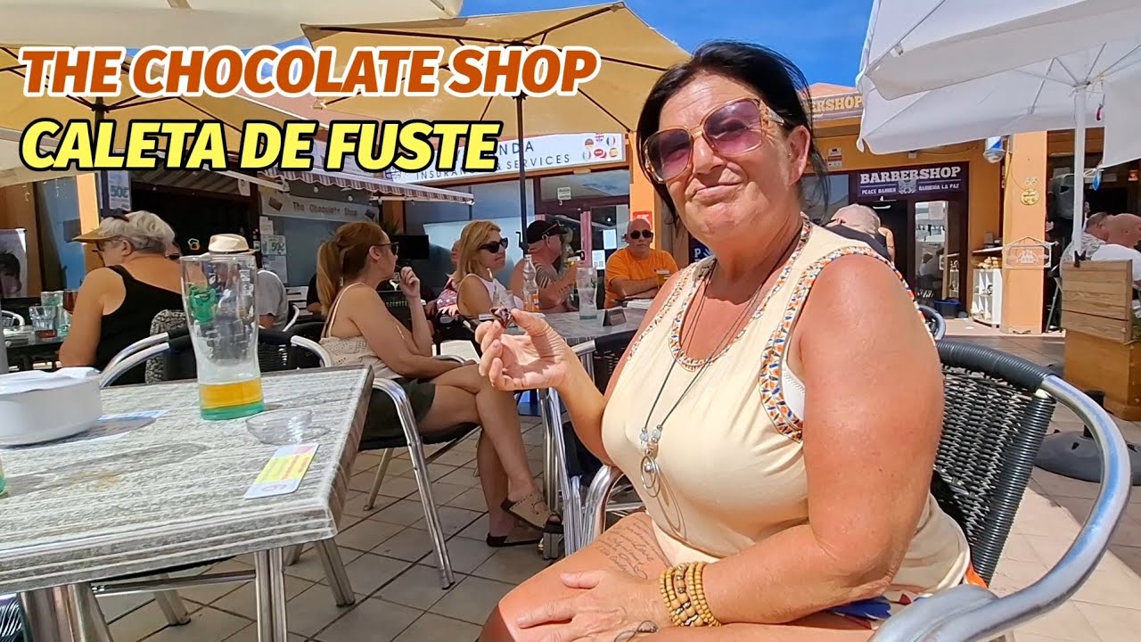 Fuerteventura Caleta de fuste, Chelle trys THE CHOCOLATE SHOP 