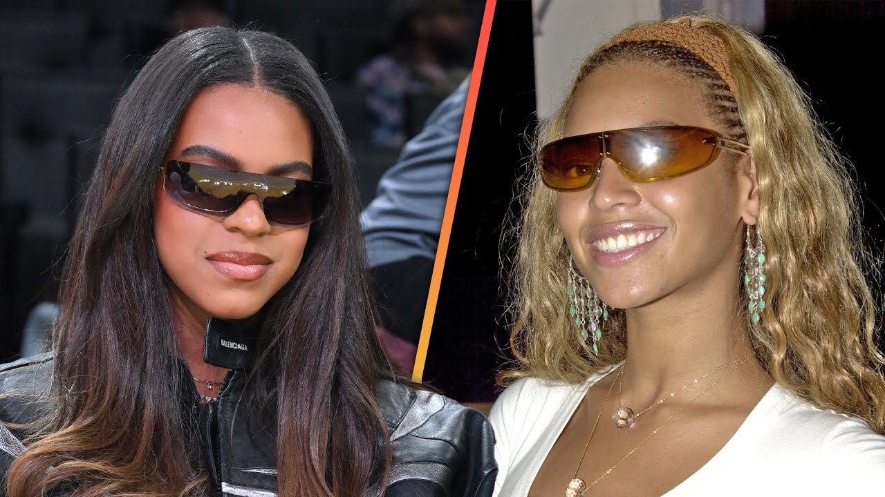 Blue Ivy Is Beyonc&eacute;&rsquo;s TWIN Hanging With Dad JAY-Z at NBA Game