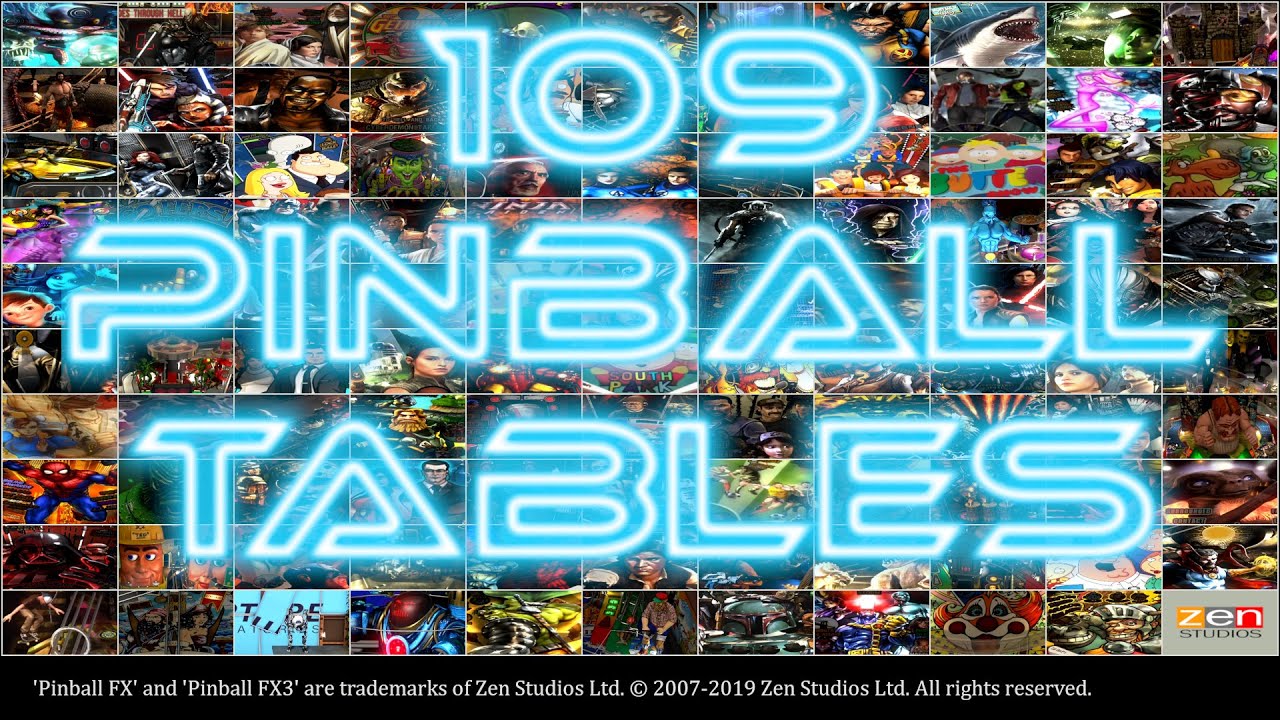 109 Zen Pinball tables in this video !