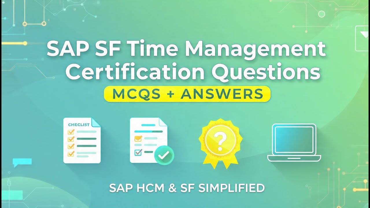 SAP SF Time Management Certification | C_THR94_2505 | SAP Certification Exam