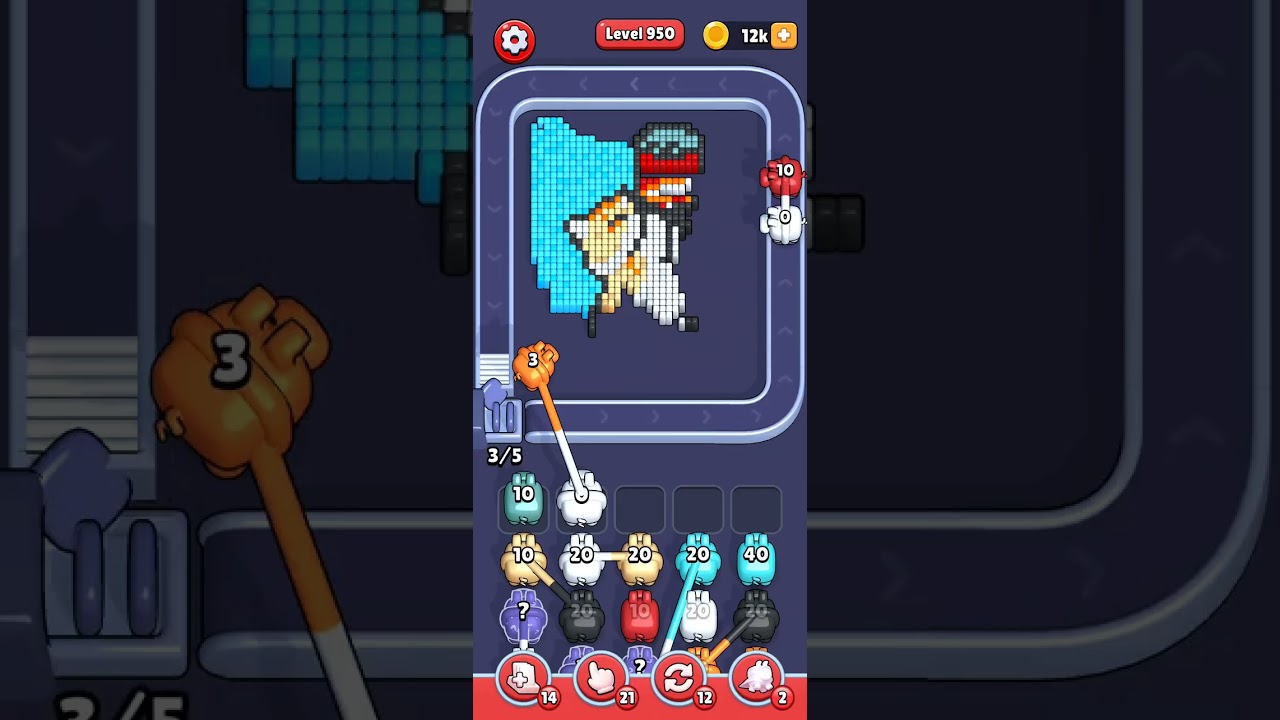 Pixel Flow Level 950 Solution No Commentary 
