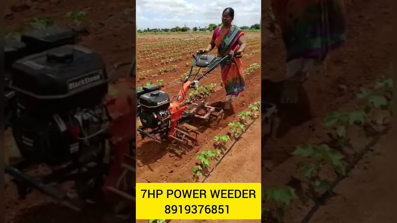 power weeder 7 hp with attachments
