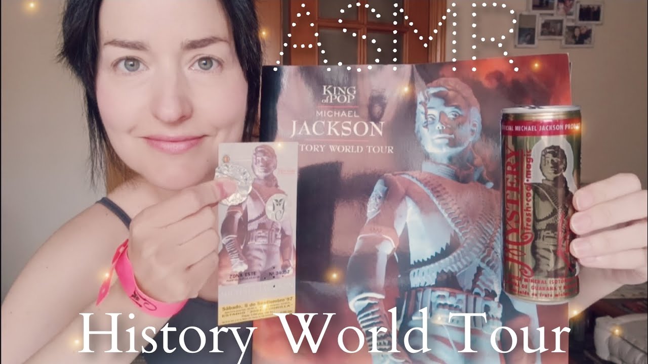 Asmr Michael Jackson ✨ Concierto de Valladolid del año 1997 🎶 Sonidos de revistas, fotos, etc 🌹