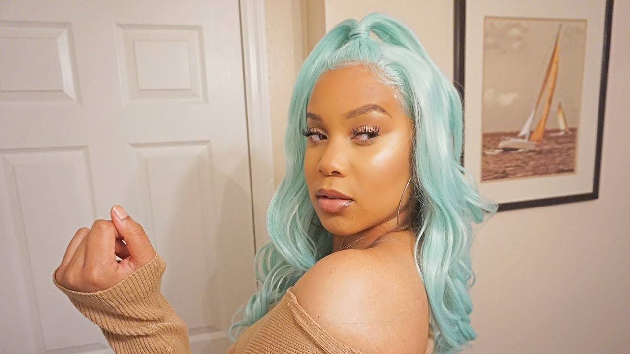 ICE ME OUTTT In This Minty Wig Under $60!  | Hairspells.com