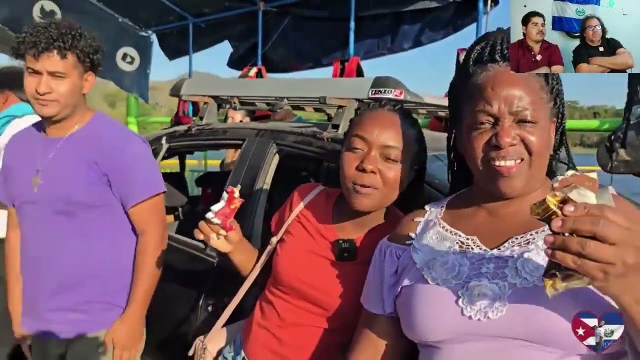 Visitando un pueblo en El Salvador... cubanos reaccionan.