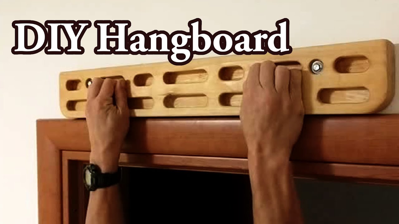 DIY hangboard for climbing with simple tools
