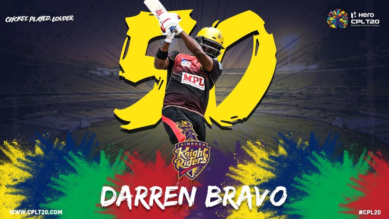 FIFTY CLUB | DARREN BRAVO | #CPL20 #TKRvSLZ #FiftyClub #CricketPlayedLouder