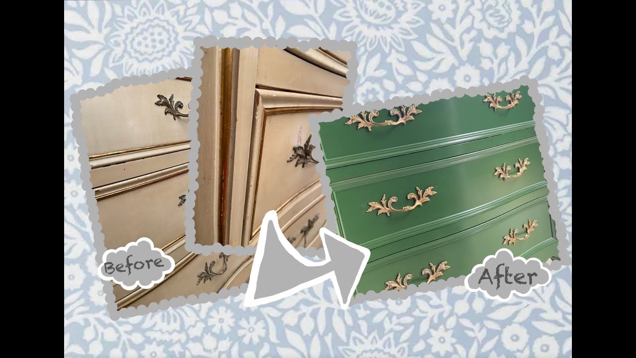 EXCITING Bright Green Dresser Transformation - LEAD PAINT??