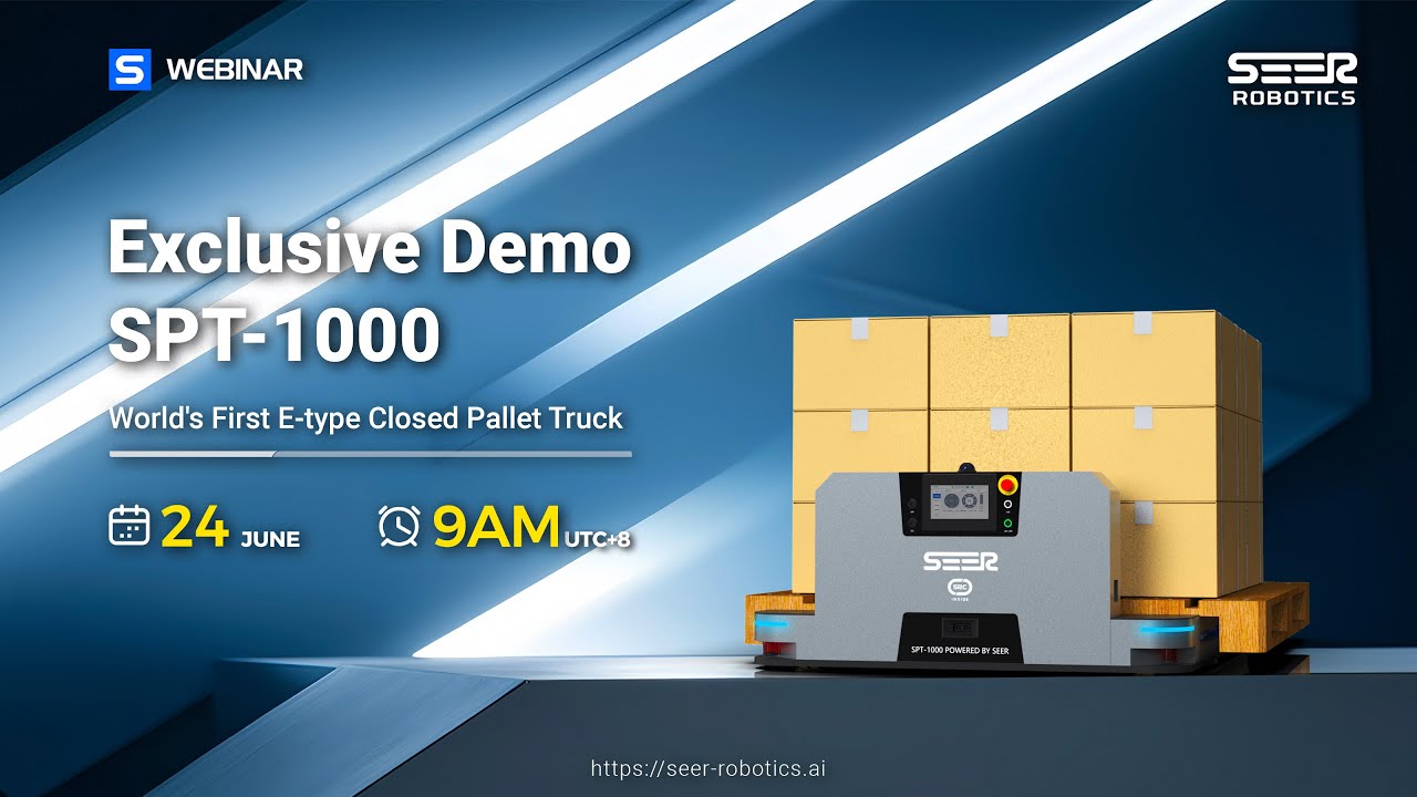 Exclusive Demo丨SPT-1000 World's First E-type Closed Pallet Truck