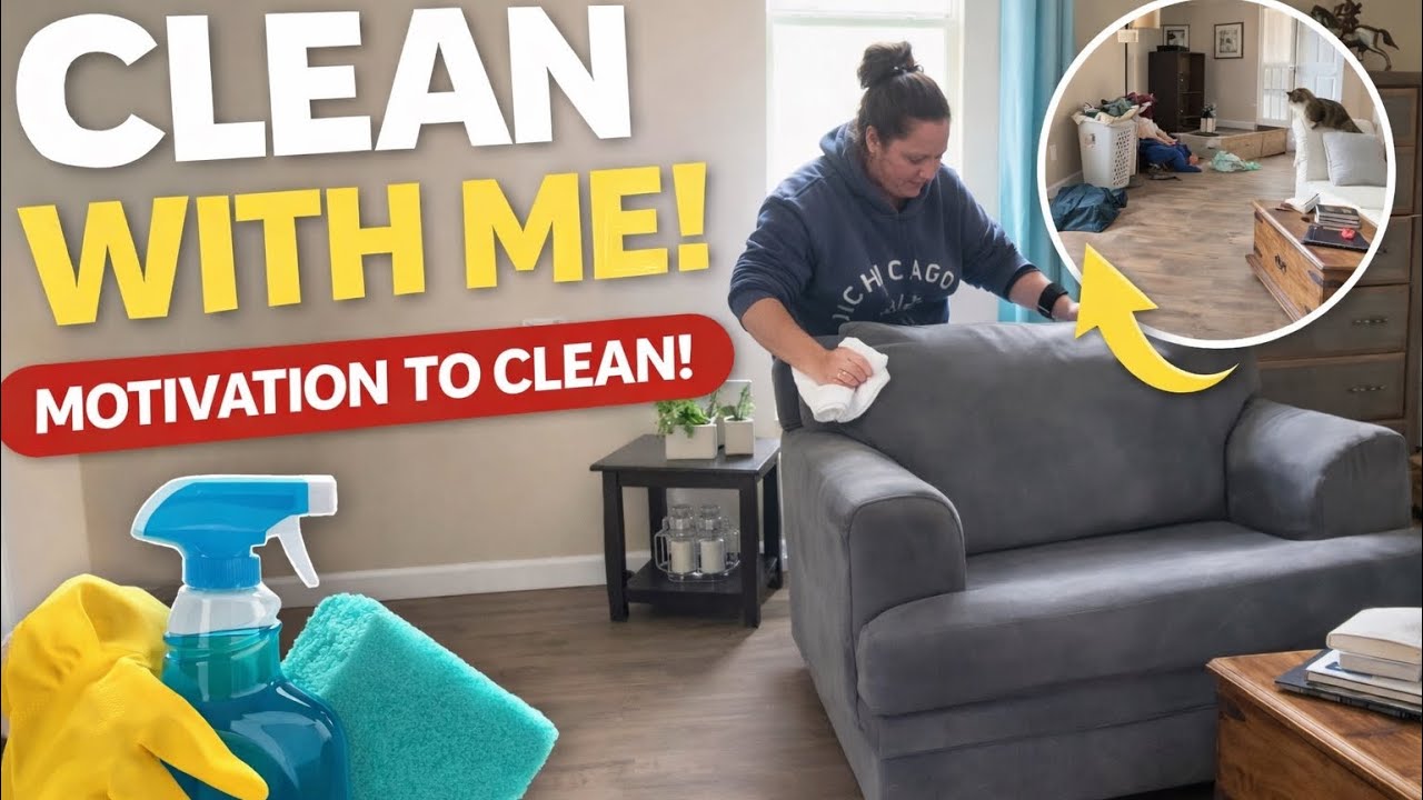 Bedroom DEEP Clean 🧼 | Moving Furniture, Ceiling Fan Cleaning & Pet Hair Removal