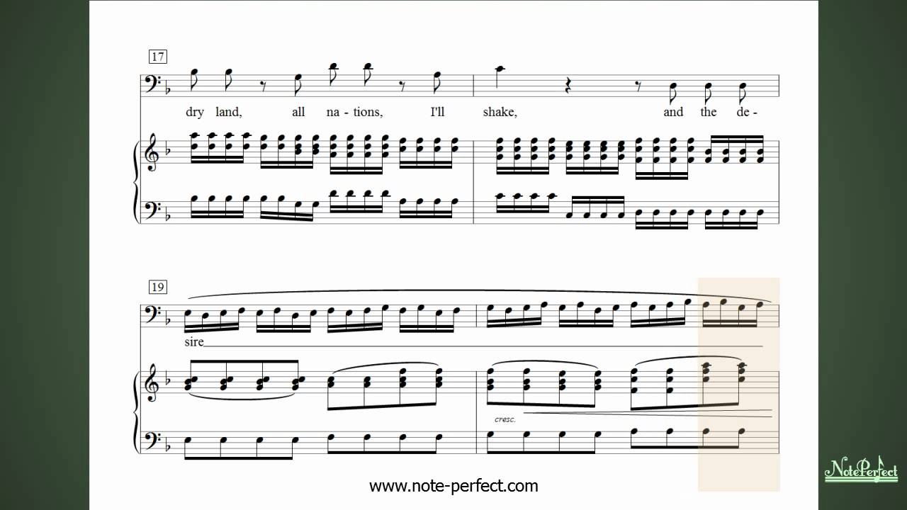 Thus saith the Lord -- from Messiah by G F Handel - (Bass Solo) accompaniment without assistance
