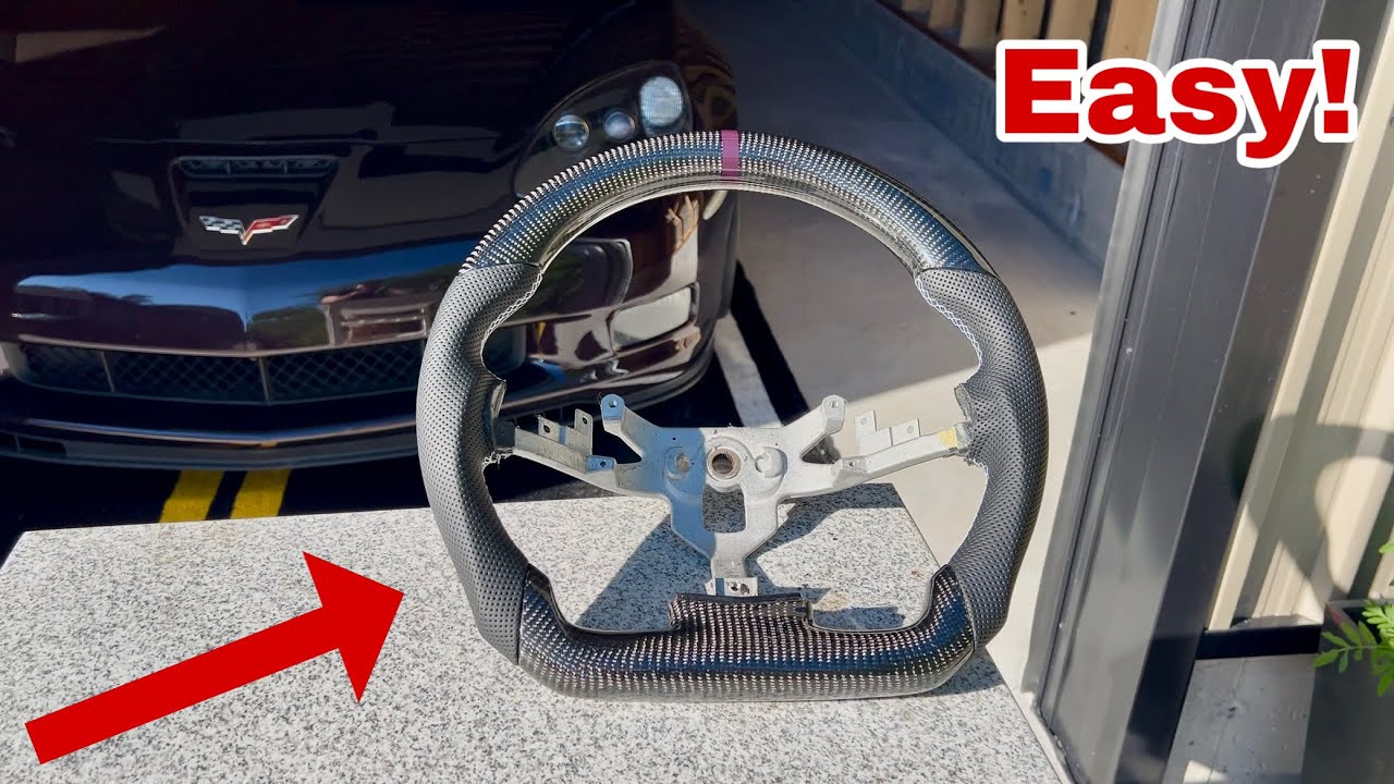 Установка руля из углеволокна! (Chevrolet Corvette C6)