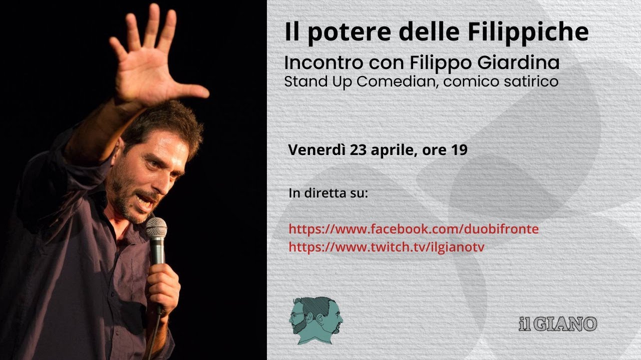Il potere delle Filippiche. Il Giano incontra Filippo Giardina.