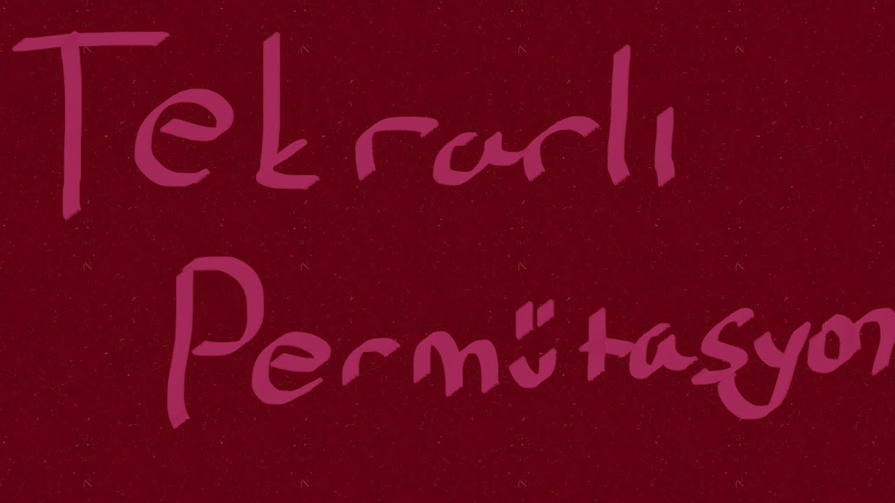 Tekrarlı permütasyon