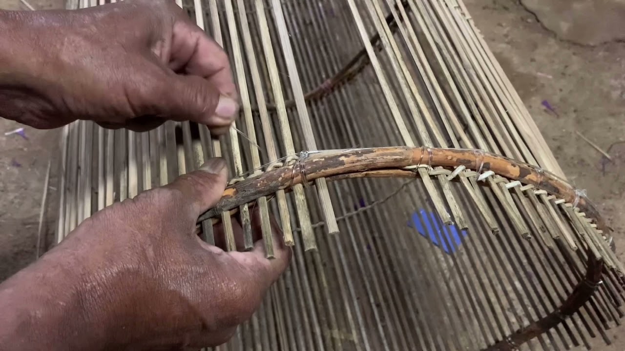 Part 2 Cara Abg Din Membuat Lukah atau bubu ikan menggunakan buluh dan rotan secara kreatif