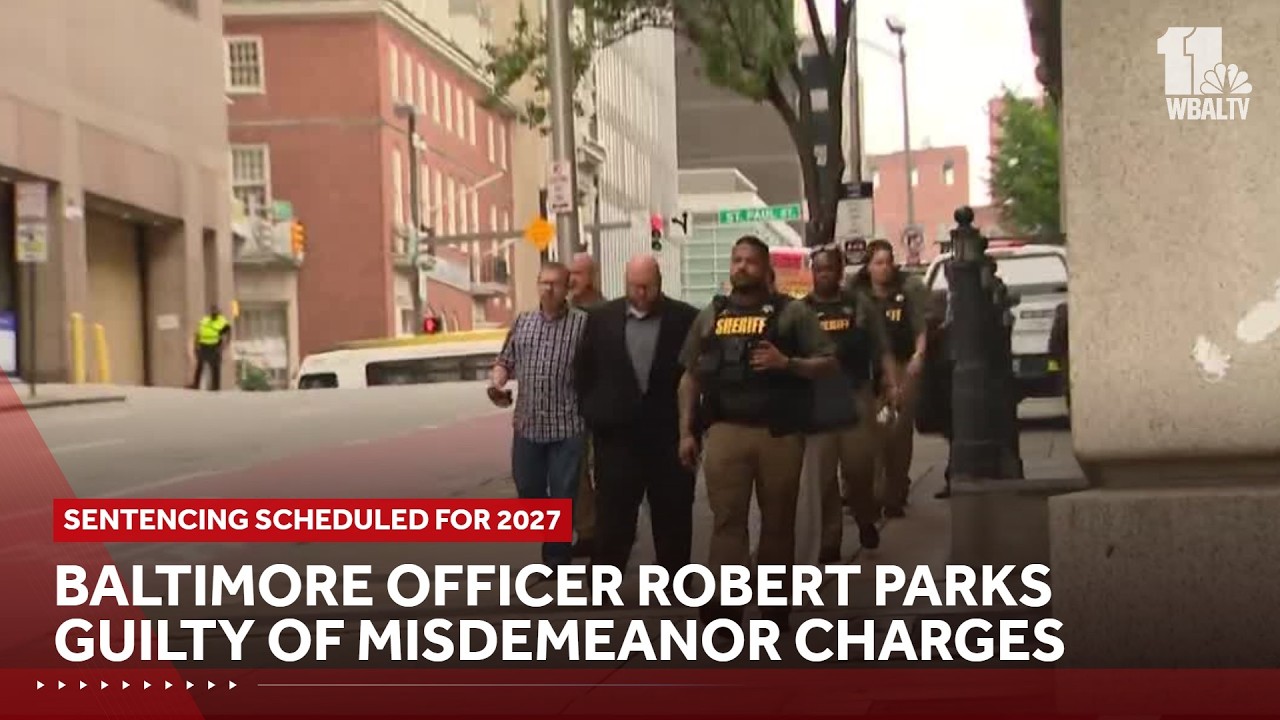 Baltimore officer Robert Parks found guilty on misdemeanor charges in case over attempted cruiser...