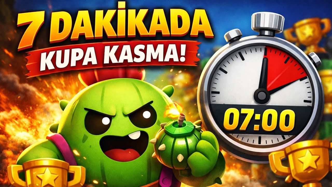 Spike ile Devam! 7 Dakikada Kupa Kasma 🏆 | Brawl Stars