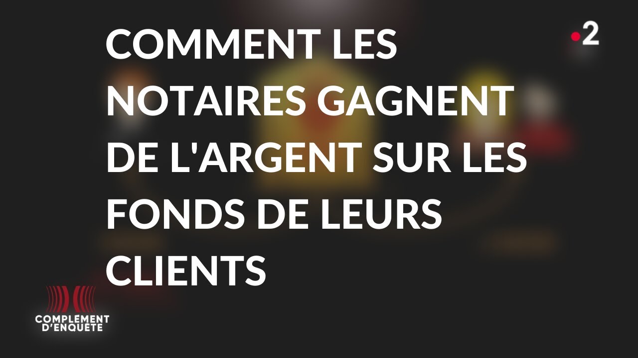 Complément d'enquête. Notaires : grands privilèges et petites combines (Extrait #1)