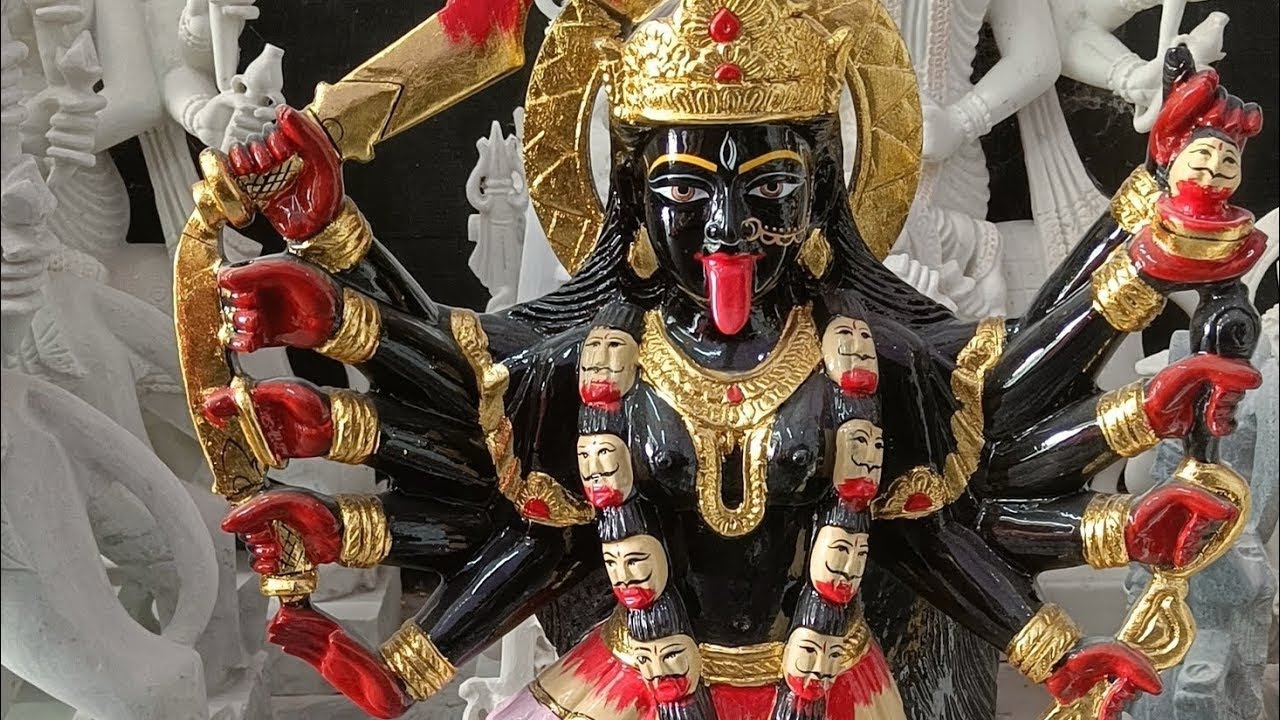Kali mata black marble murti | kali mata marble murti #kali #kalimurti #marblemurti
