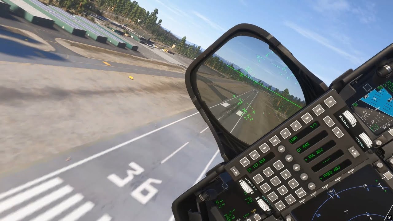 F-22 NAS Fallon - Lake Tahoe - NAS Fallon. Microsoft Flight Simulator 2024