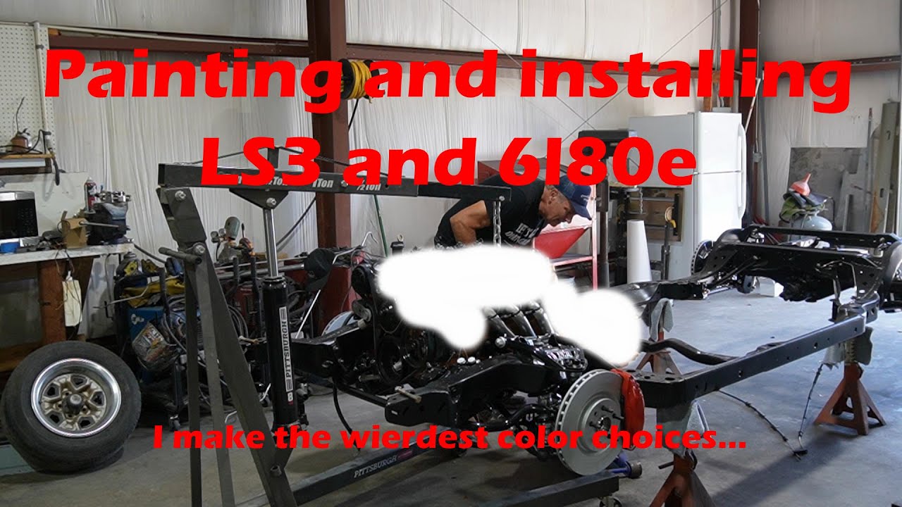 Painting and Installing the LS3 and 6L80e into the 1970 El Camino.  Even a fuel system....