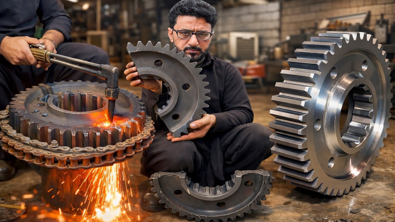  Advanced Mechanical Skill in Diagnosing and Center Joint Repair of a Damaged Caterpillar Gear