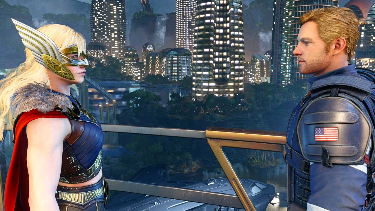 Jane Foster and Captain America Unique Dialogue in Marvel's Avengers Game Mighty Thor DLC