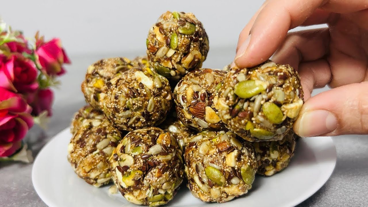 Eat one a day and see the results/No bake Healthy Sweets 