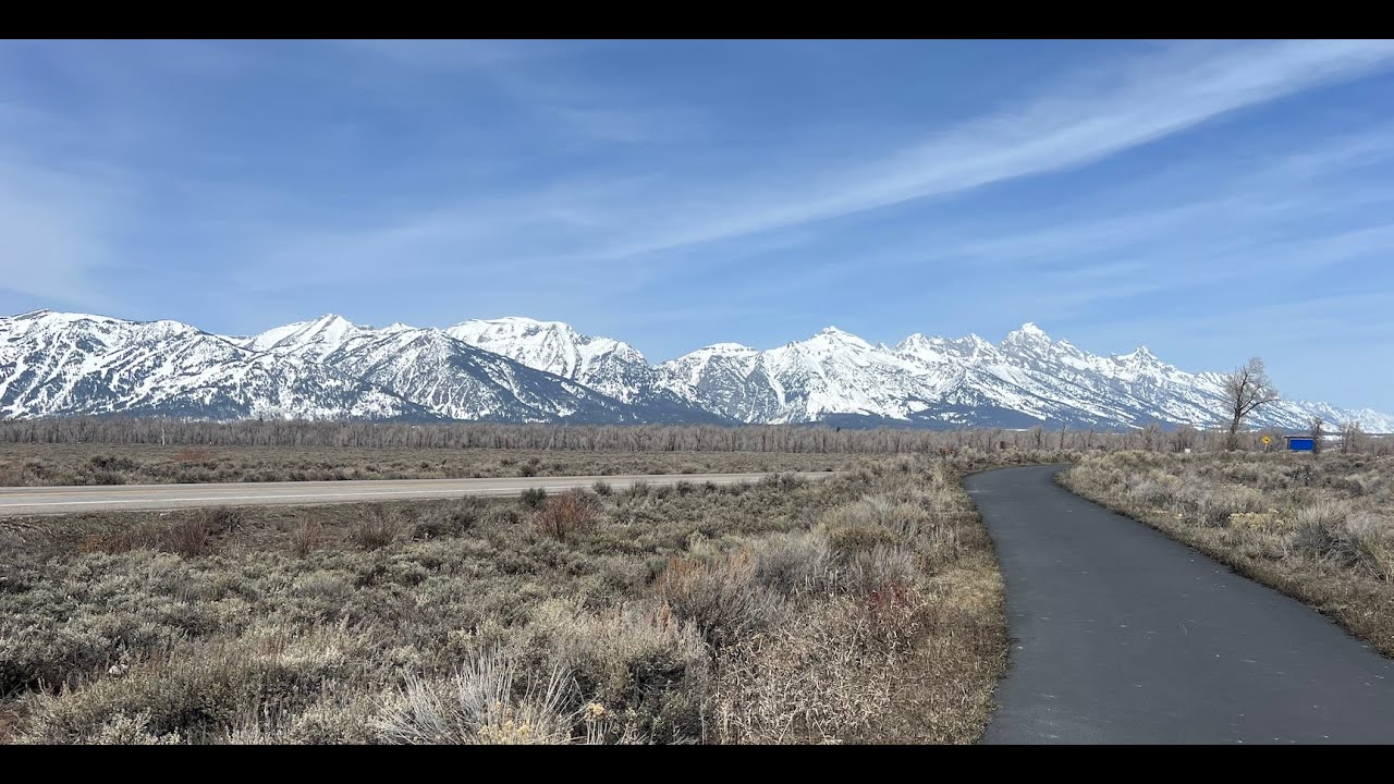 Grand Teton National Park: How it looks by bike in early April
