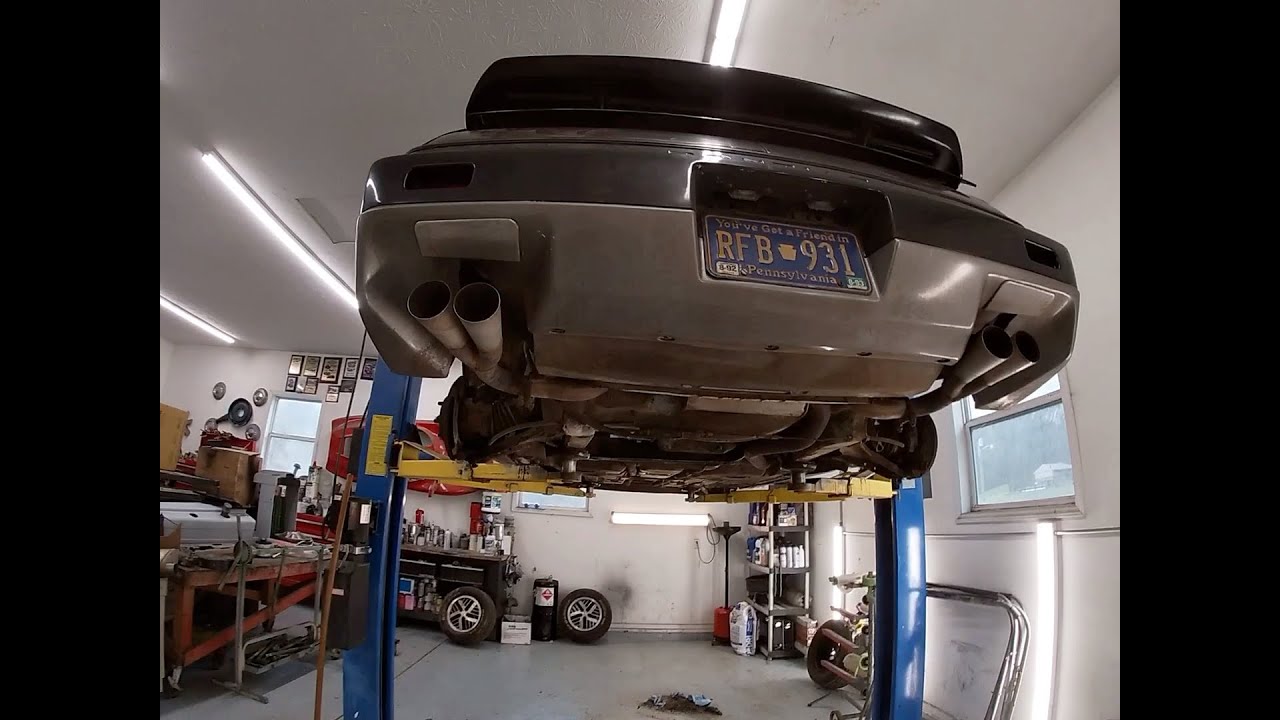 1985 Fiero GT part 4. Parking brake cable installation.