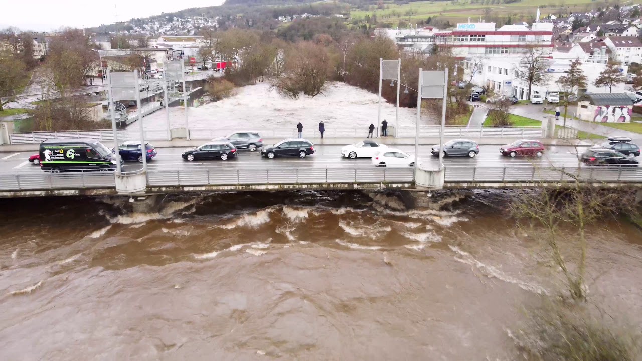 Lörrach Wiese Hochwasser 29.01.2021