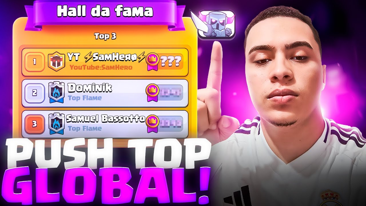 PUSH RUMO A MAIOR CAMPEÃO - CLASH ROYALE AO VIVO!