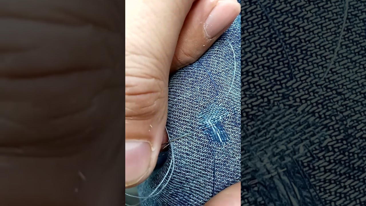 طريقه رفا بنطلون جينز