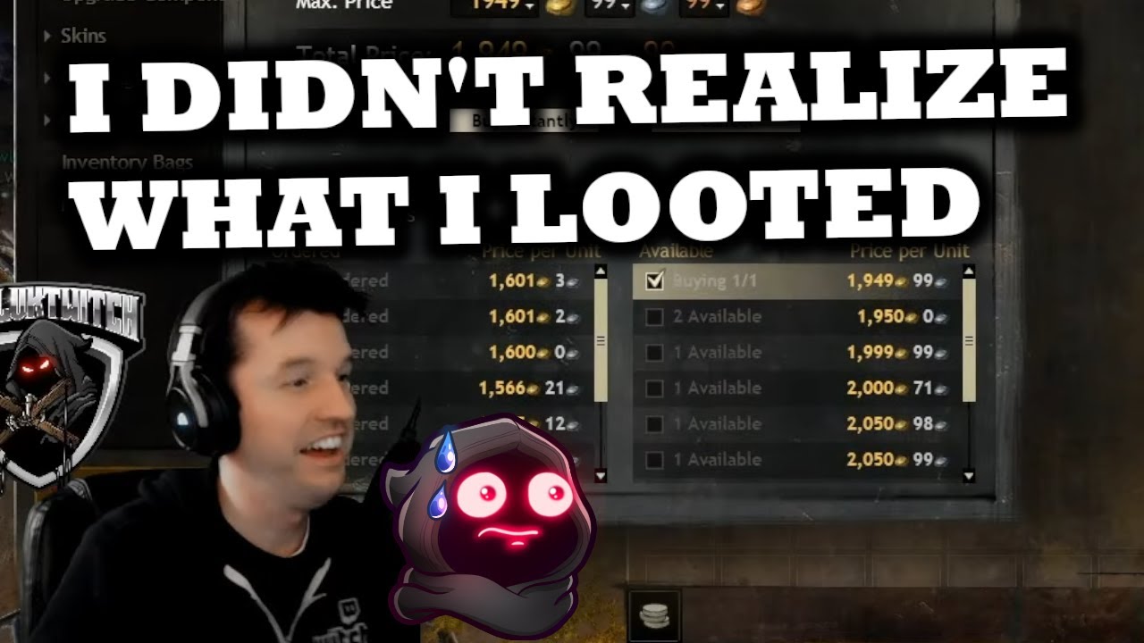 I DIDN'T REALIZE I LOOTED A 2K GOLD ITEM