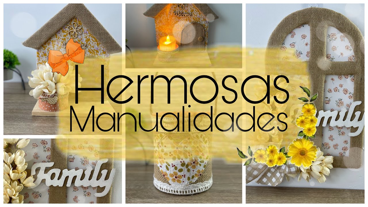 3 Hermosas Manualidades  para Decorar tu hogar 😍🧡 / Ideas recicladas / artesanato