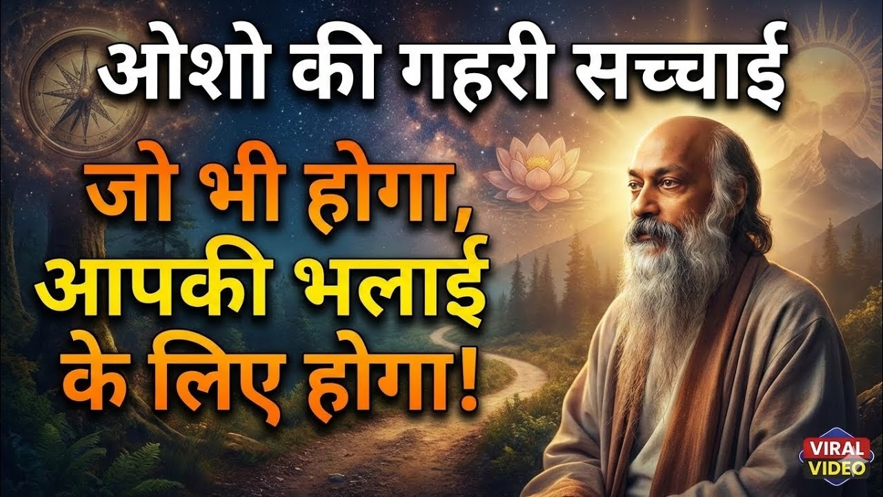 डर खत्म! जो भी होता है, आपकी भलाई के लिए होता है | ओशो की आंखें खोल देने वाली सच्चाई 