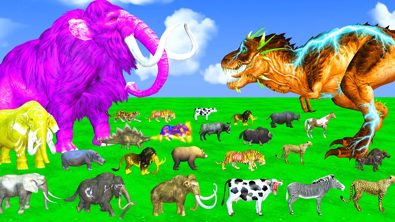 Incredible Animals Speed Race vs Mammoths, Dinosaurs & Prehistoric Mammals: Who Will Win?ARBS #2026