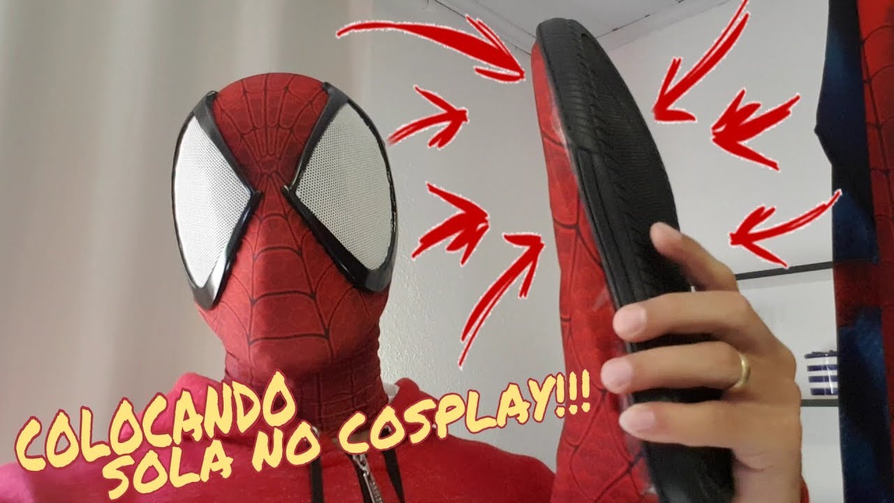 Colocando sola no cosplay