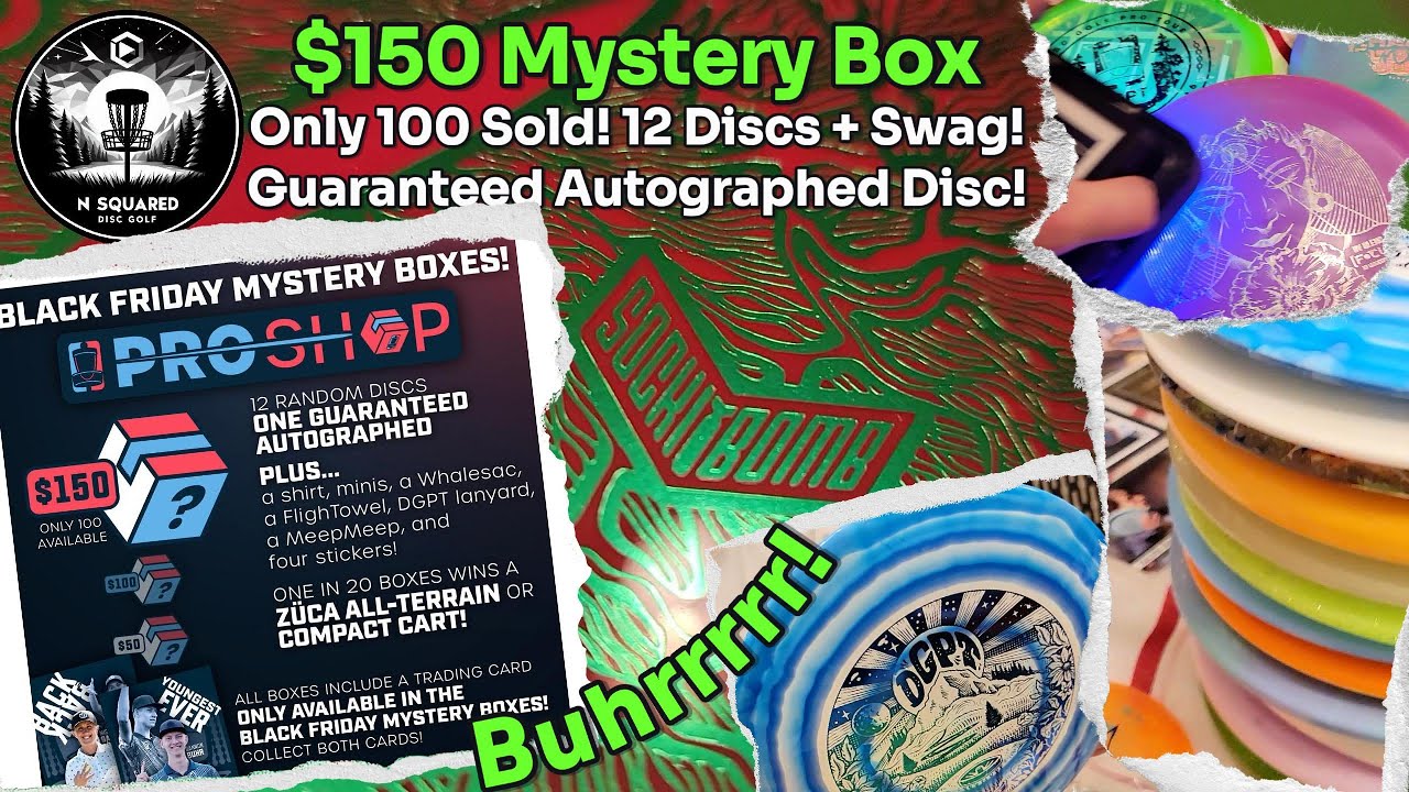 Gannon Buhrrr! Move Over Gyropalooza: 12 Premium Plastic + Swag - Disc Golf Pro Tour $150 Box