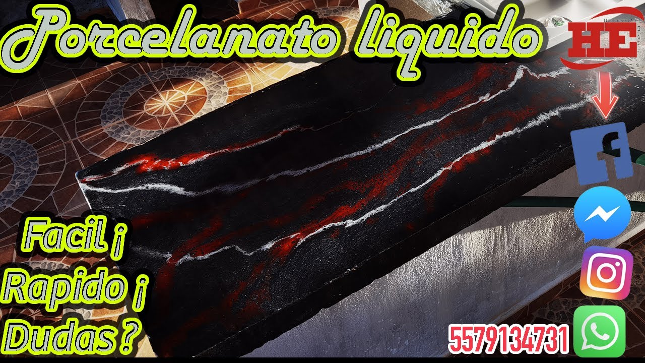 Porcelanato Liquido en barra de Concreto Fácil y Rápido