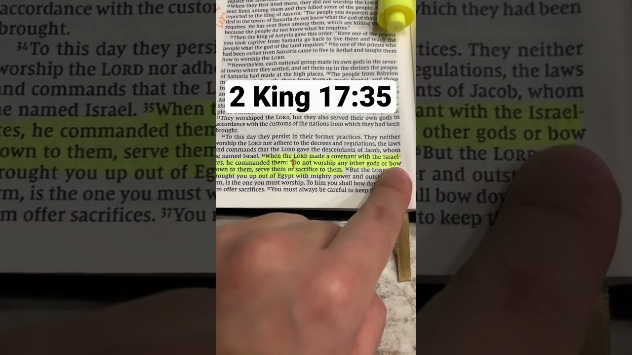 Do not worship any other gods, no other idols. Be careful! 2 King 17:35