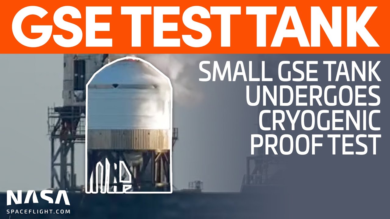 GSE Test Tank Undergoes Cryogenic Proof Testing | SpaceX Boca Chica