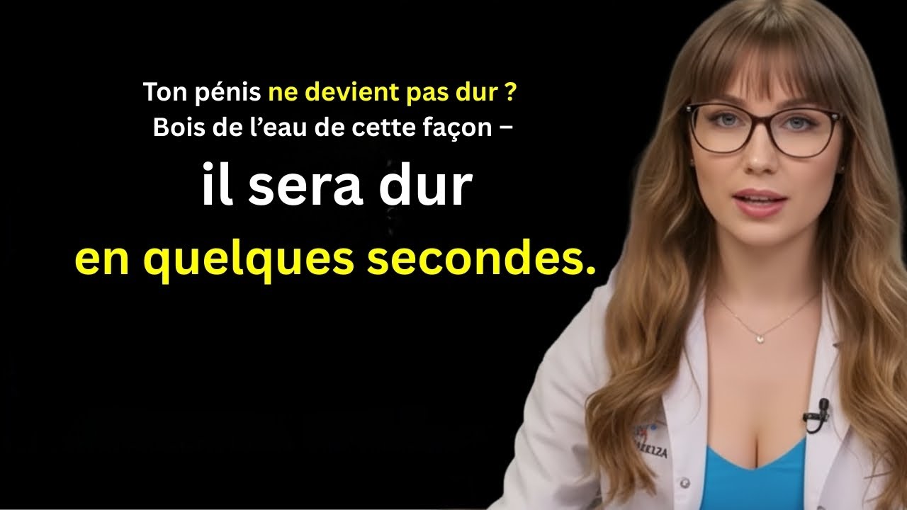 Urologue : Buvez de l’eau de cette façon pour améliorer votre érection