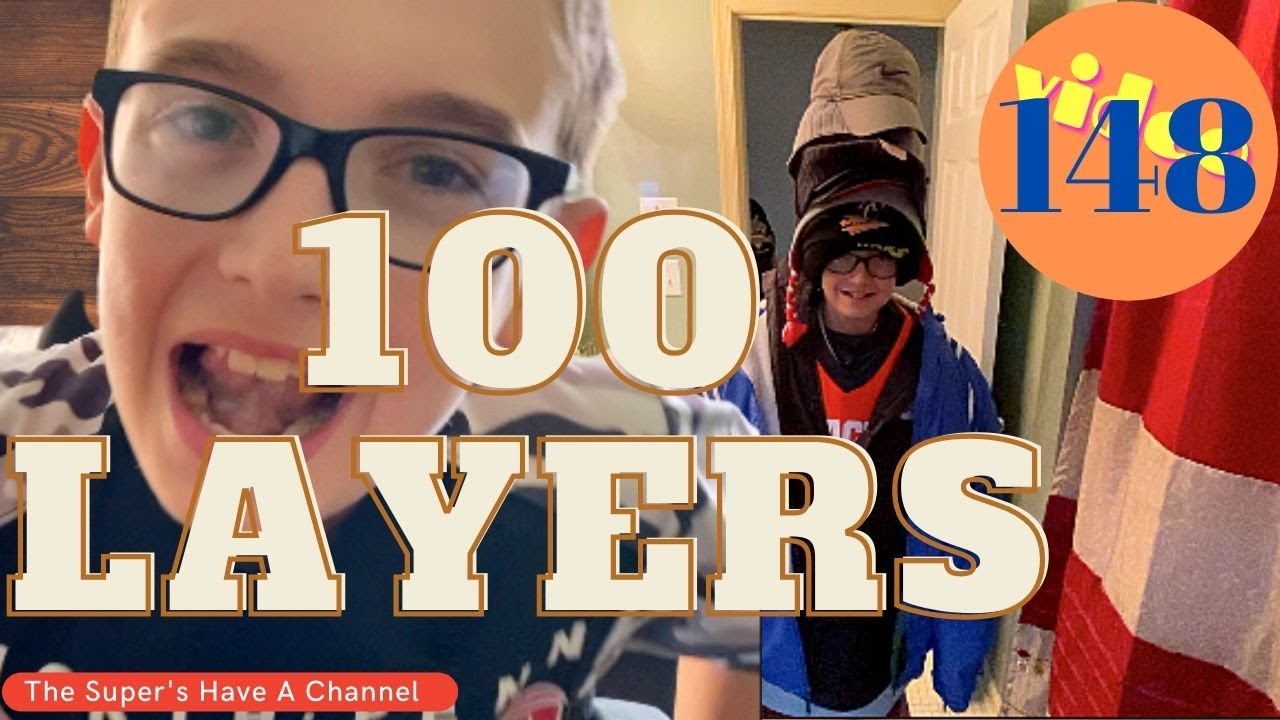 100 Layers Challenge | 100 Layers of Clothes | The Super's Have A Channel